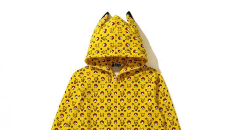 Suka Pokemon , Cek Tema Pakaian Pikachu Terbaru Dari BAPE