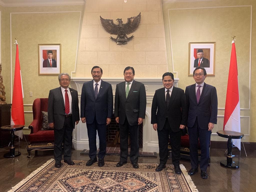 Promosikan SWF Indonesia, Menko Luhut & Menteri Erick Thohir Lobi Jepang