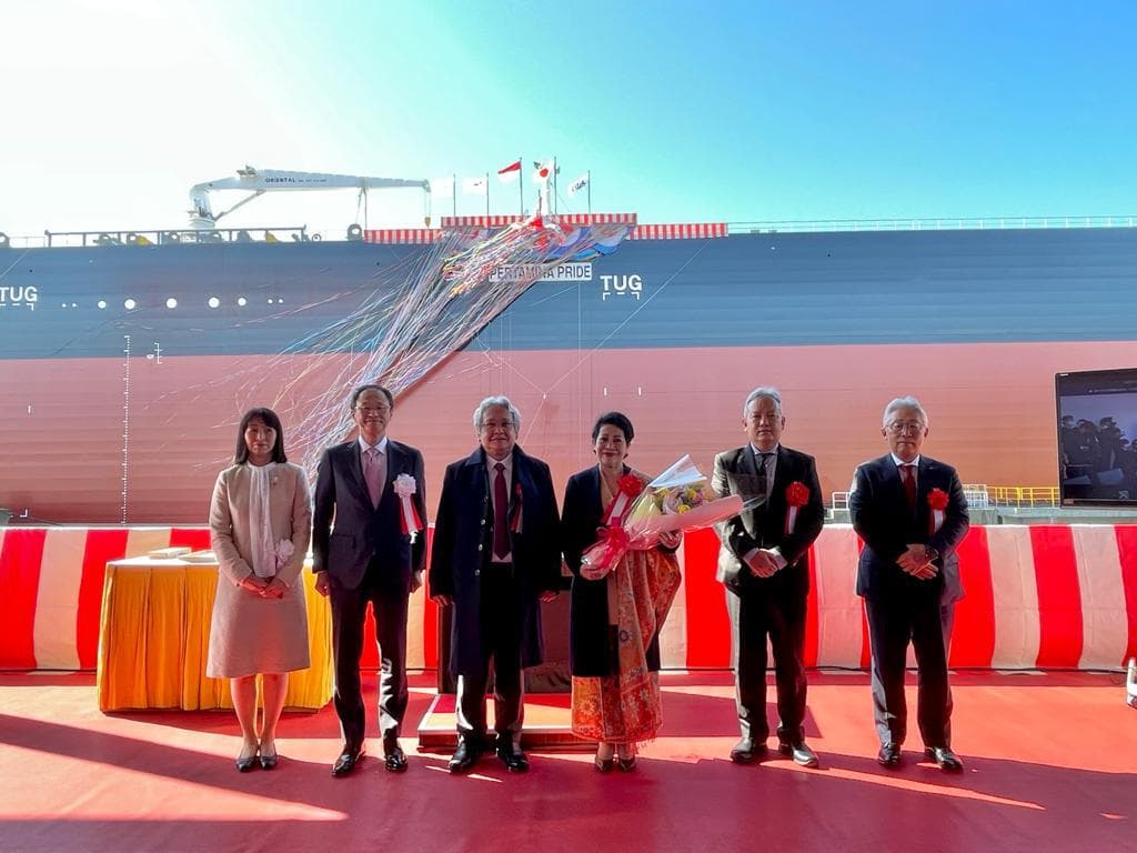 Dubes RI di Jepang Resmikan Kapal Super Tanker “Pertamina Pride” Seukuran 3 Kali Lapangan Sepak Bola