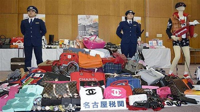 Penyitaan Barang Palsu Impor di Jepang Melampaui 30.000 Kasus